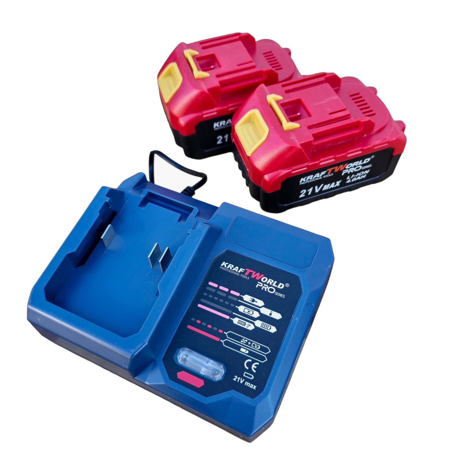 Акумулаторна Верижна Резачка с двойна батерия KraftWorld PRO – 42V (2×21V), 16″, 2 Вериги ГРАДИНСКИ ИНСТРУМЕНТИ Акумулаторна Верижна Резачка с двойна батерия KraftWorld PRO – 42V (2×21V), 16″, 2 Вериги