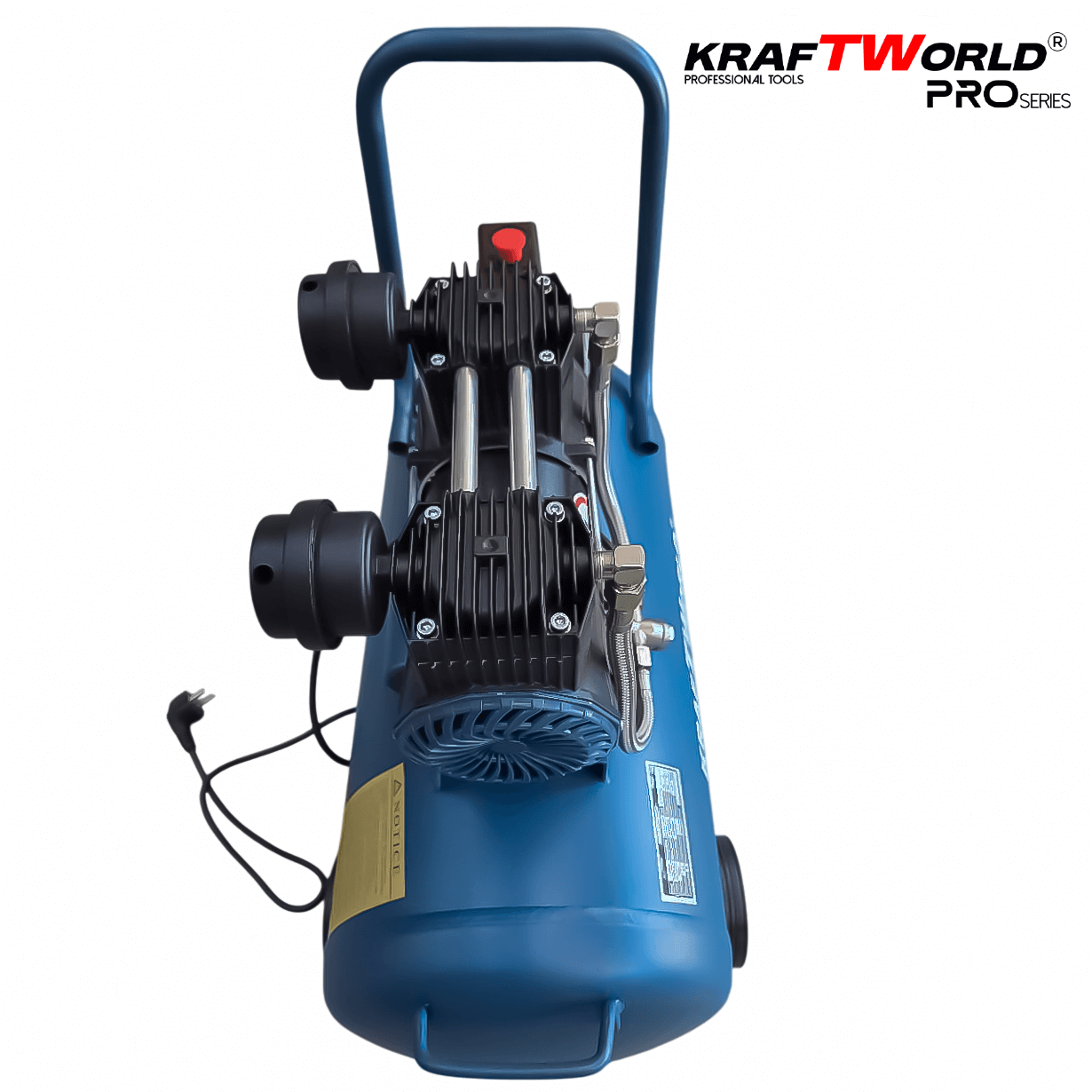 Тих Безмаслен компресор за въздух Kraftworld Pro 50L | 1100W | 0.8MPa АВТО Тих Безмаслен компресор за въздух Kraftworld Pro 50L | 1100W | 0.8MPa