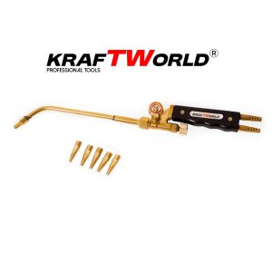 Оксиженова горелка KraftWorld – комплект дюзи Ø1–Ø5, дължина 400 мм