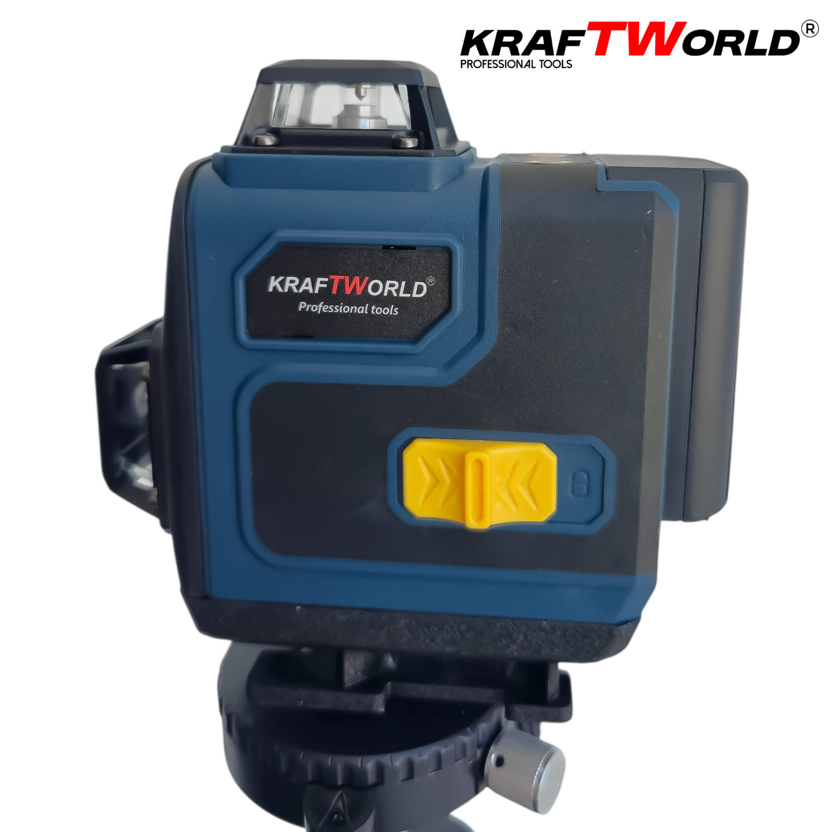 Лазерен нивелир Кraftworld 4×360° с тъчскрийн бутони, дистанционно и тринога в куфар АКУМУЛАТОРНИ ИНСТРУМЕНТИ Лазерен нивелир Кraftworld 4×360° с тъчскрийн бутони, дистанционно и тринога в куфар