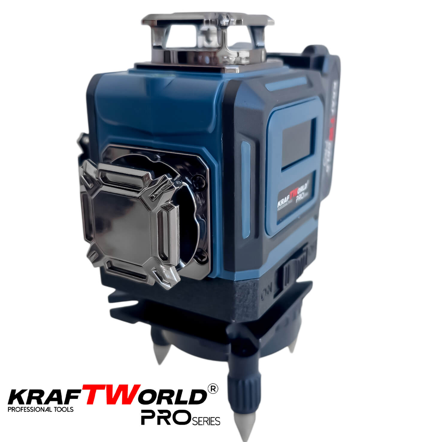 Лазерен Нивелир Kraftworld PRO 4×360° с Пълен Комплект Стойки и Тринога АКУМУЛАТОРНИ ИНСТРУМЕНТИ Лазерен Нивелир Kraftworld PRO 4×360° с Пълен Комплект Стойки и Тринога