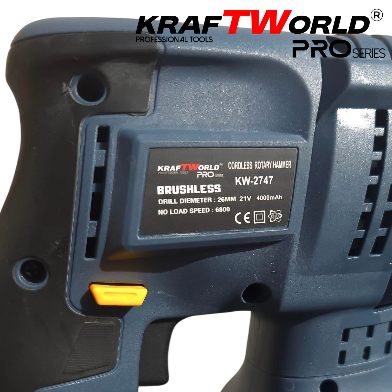 Перфоратор Kraftworld Pro Brushless – акумулаторен 21V с куфар, зарядно и 2 батерии АКУМУЛАТОРНИ ИНСТРУМЕНТИ Перфоратор Kraftworld Pro Brushless – акумулаторен 21V с куфар, зарядно и 2 батерии
