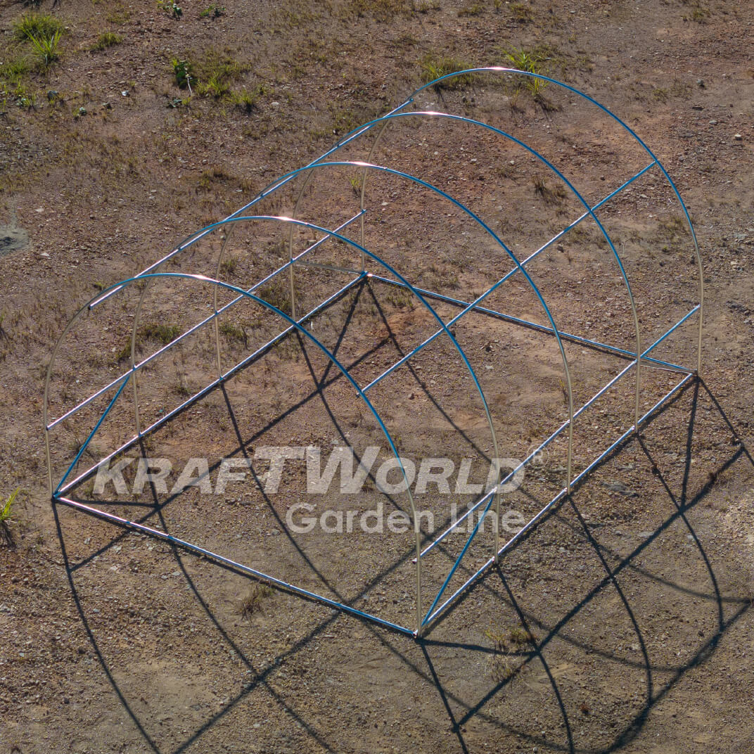 Тунелна Оранжерия KraftWorld Garden Line 4×3×2м – Парник с поцинкована стомана, UV4 армирано покритие и 8 прозореца и 2 врати ДВОР И ГРАДИНА Тунелна Оранжерия KraftWorld Garden Line 4×3×2м – Парник с поцинкована стомана, UV4 армирано покритие и 8 прозореца и 2 врати