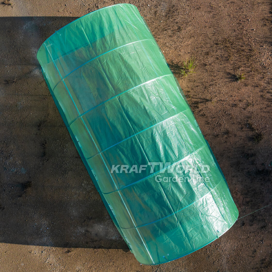 Резервно покривало за оранжерия 6×3×2 м – KraftWorld Garden Line, UV4 армирано покритие и 12 прозореца и 2 врати ДВОР И ГРАДИНА Резервно покривало за оранжерия 6×3×2 м – KraftWorld Garden Line, UV4 армирано покритие и 12 прозореца и 2 врати