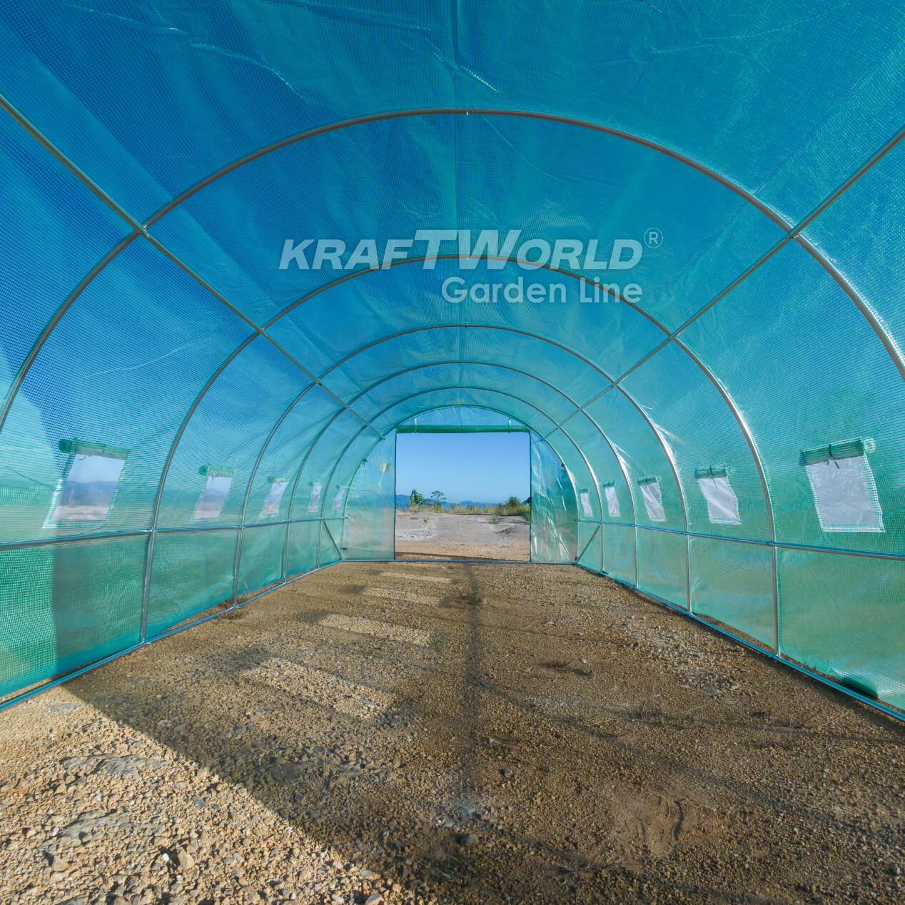 Резервно покривало за оранжерия 6×3×2 м – KraftWorld Garden Line, UV4 армирано покритие и 12 прозореца и 2 врати ДВОР И ГРАДИНА Резервно покривало за оранжерия 6×3×2 м – KraftWorld Garden Line, UV4 армирано покритие и 12 прозореца и 2 врати