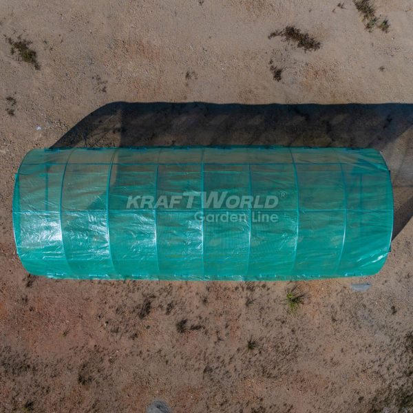 Резервно покривало за оранжерия 8×3×2 м – KraftWorld Garden Line, UV4 армирано покритие и 16 прозореца и 2 врати ДВОР И ГРАДИНА Резервно покривало за оранжерия 8×3×2 м – KraftWorld Garden Line, UV4 армирано покритие и 16 прозореца и 2 врати