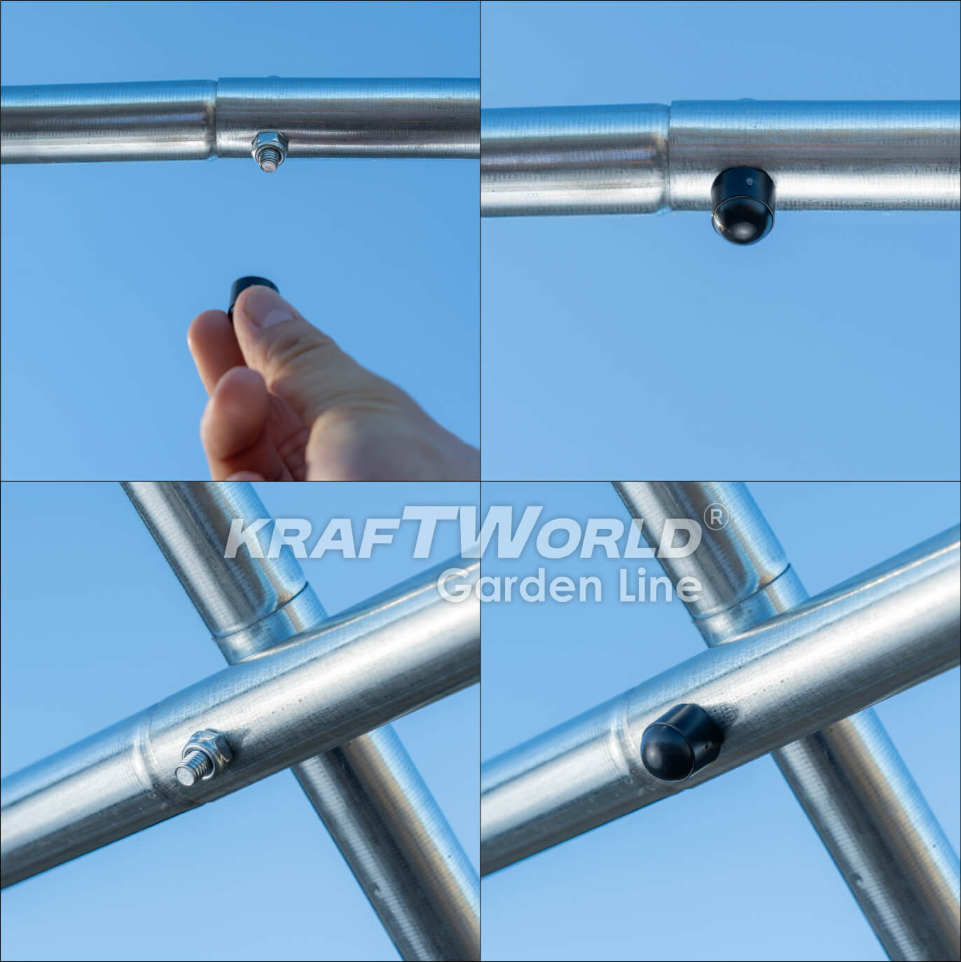 Тунелна Оранжерия KraftWorld Garden Line 4×3×2м – Парник с поцинкована стомана, UV4 армирано покритие и 8 прозореца и 2 врати ДВОР И ГРАДИНА Тунелна Оранжерия KraftWorld Garden Line 4×3×2м – Парник с поцинкована стомана, UV4 армирано покритие и 8 прозореца и 2 врати