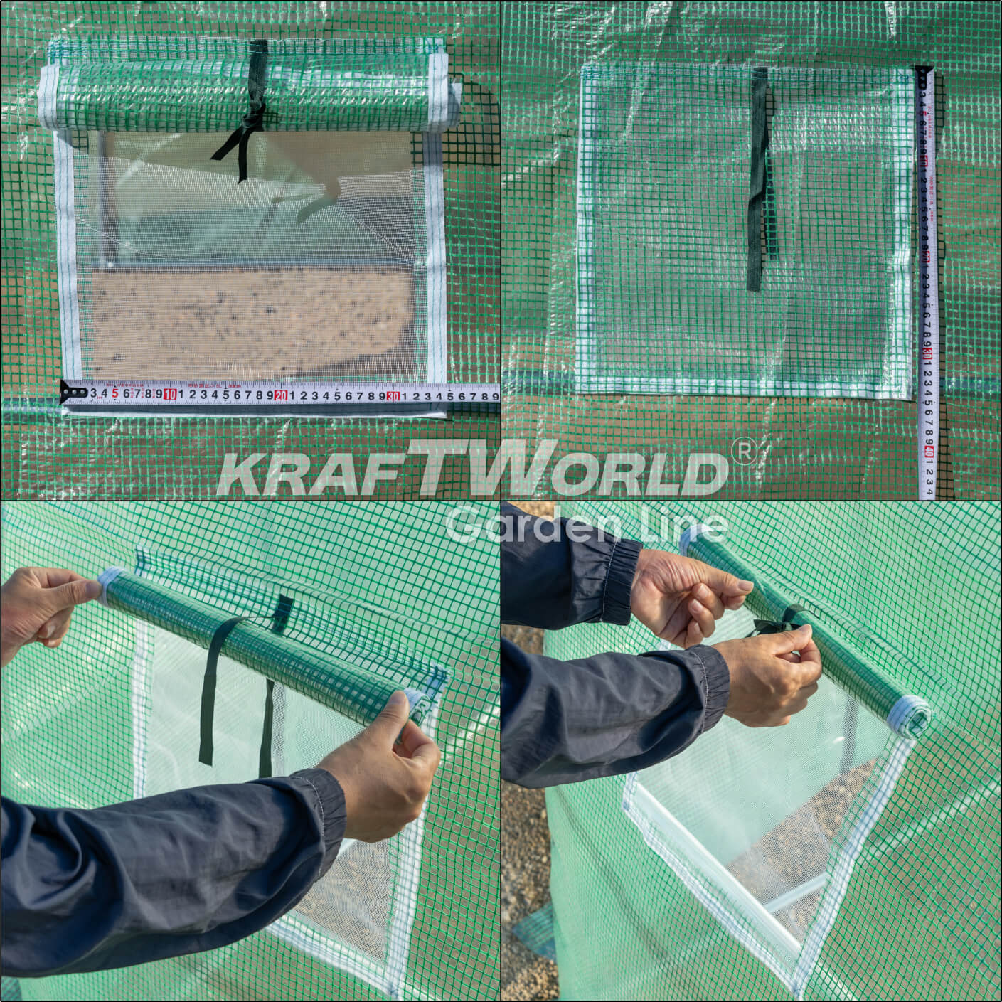 Резервно покривало за оранжерия 10×3×2 м – KraftWorld Garden Line, UV4 армирано покритие и 20 прозореца и 2 врати ДВОР И ГРАДИНА Резервно покривало за оранжерия 10×3×2 м – KraftWorld Garden Line, UV4 армирано покритие и 20 прозореца и 2 врати