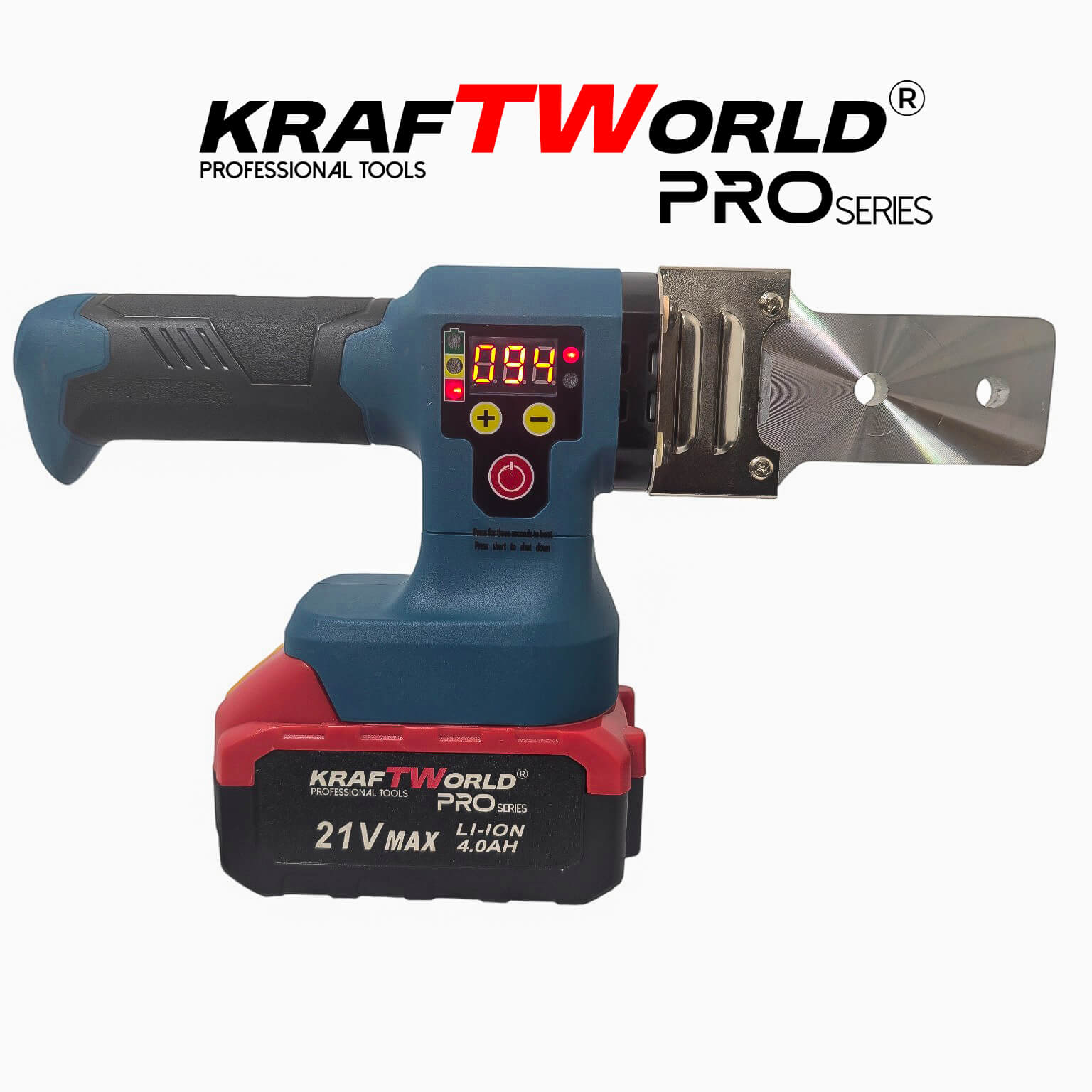 Акумулаторен Поялник Лепачка за ППР Тръби KraftWorld 21V с 5 Накрайника АКУМУЛАТОРНИ ИНСТРУМЕНТИ Акумулаторен Поялник Лепачка за ППР Тръби KraftWorld 21V с 5 Накрайника