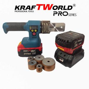 Акумулаторен Поялник Лепачка за ППР Тръби KraftWorld 21V с 5 Накрайника