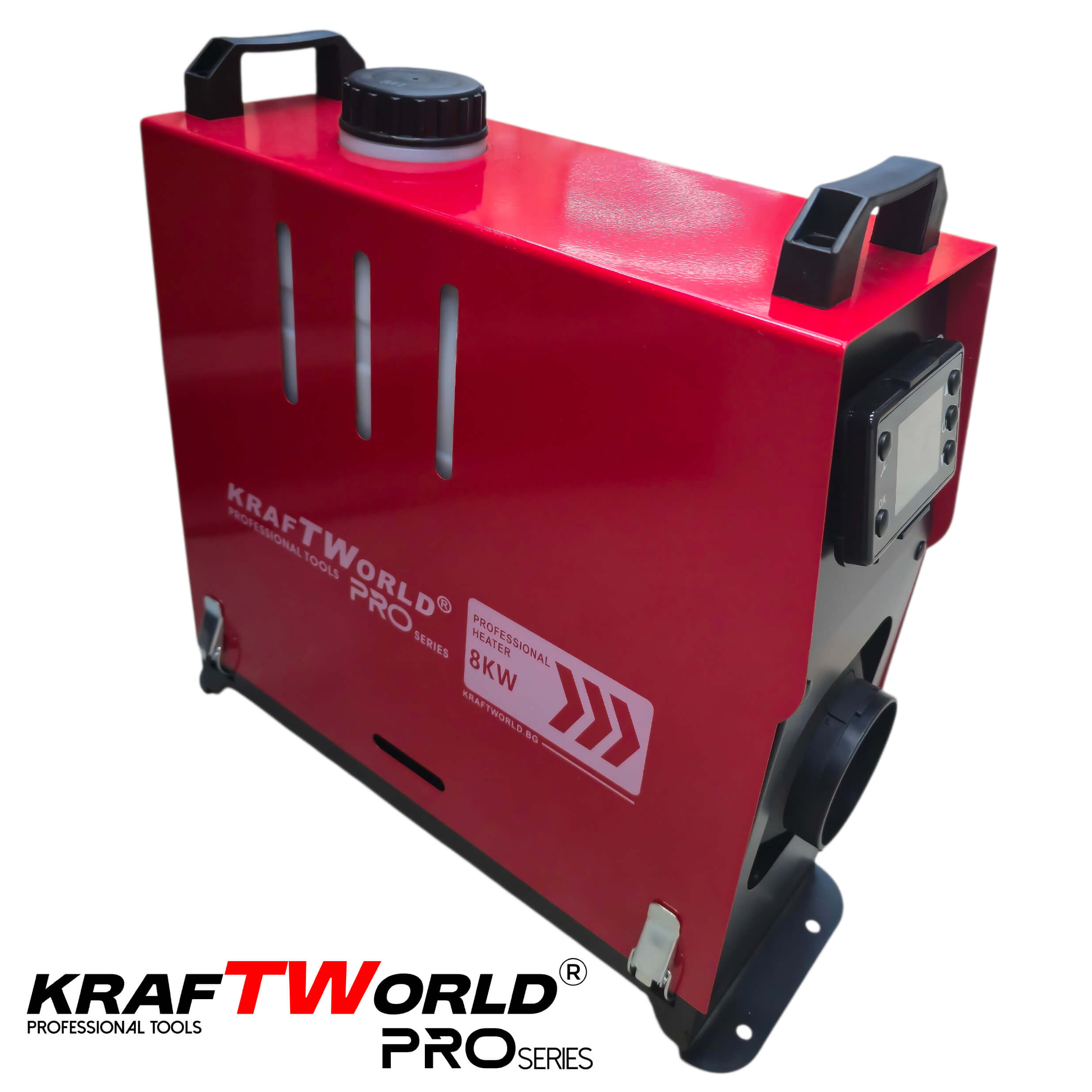 Преносима Суха Дизелова Печка KraftWorld PRO 8kW – за кемпери, бусове и гаражи 12V / 24V / 220V АВТО Преносима Суха Дизелова Печка KraftWorld PRO 8kW – за кемпери, бусове и гаражи 12V / 24V / 220V