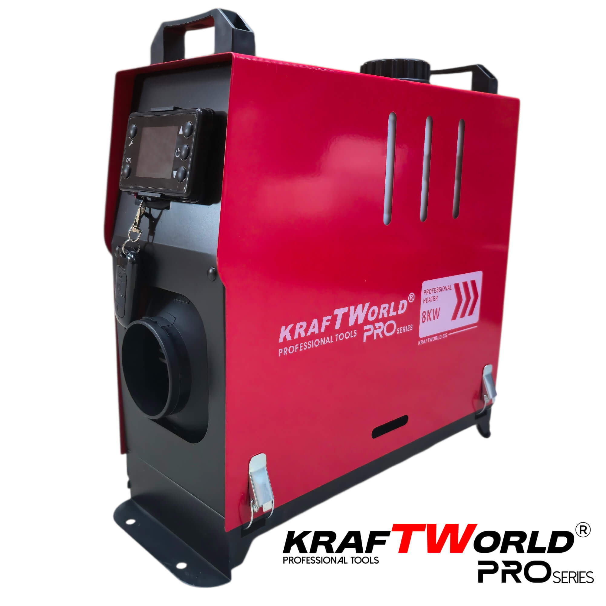 Преносима Суха Дизелова Печка KraftWorld PRO 8kW – за кемпери, бусове и гаражи 12V / 24V / 220V АВТО Преносима Суха Дизелова Печка KraftWorld PRO 8kW – за кемпери, бусове и гаражи 12V / 24V / 220V
