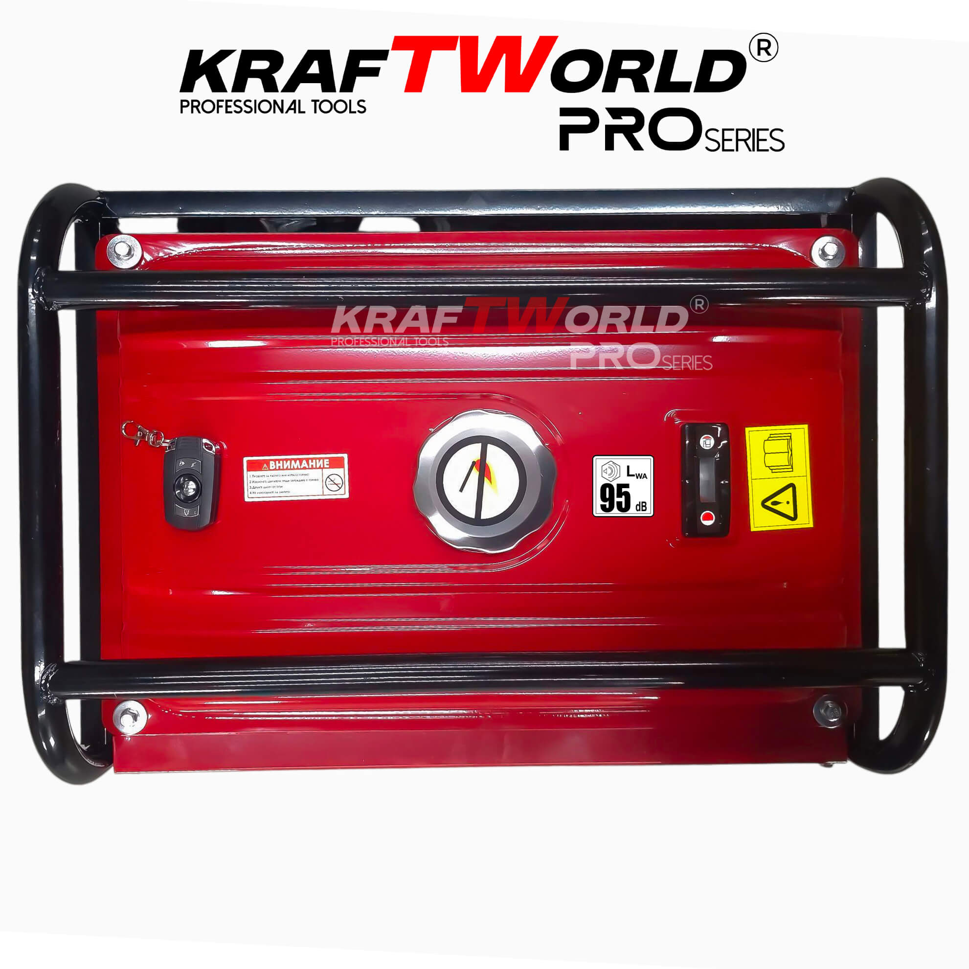 Четиритактов Бензинов генератор 4.5 kW с дистанционно запалване KraftWorld PRO Агрегат за ток с електрически старт и акумулатор ГЕНЕРАТОРИ Четиритактов Бензинов генератор 4.5 kW с дистанционно запалване KraftWorld PRO Агрегат за ток с електрически старт и акумулатор