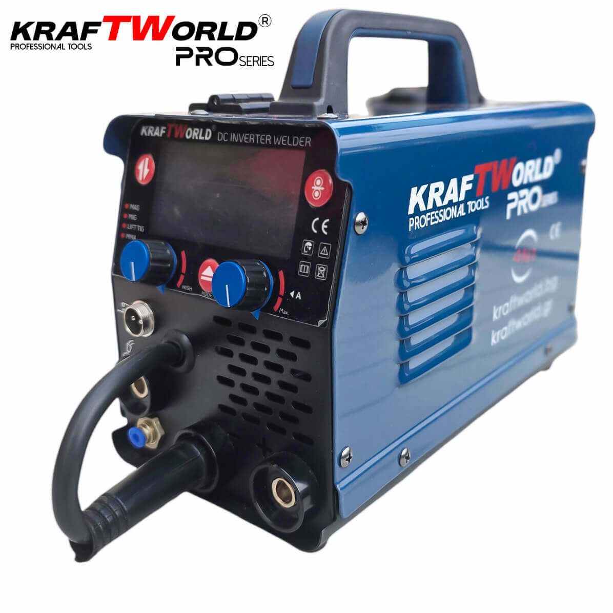 Добави в Любими KraftWorld Инверторен Телоподаващ Електрожен 3в1 MIG/MAG/TIG 250A с газ и без газ ЕЛЕКТРОЖЕНИ Добави в Любими KraftWorld Инверторен Телоподаващ Електрожен 3в1 MIG/MAG/TIG 250A с газ и без газ