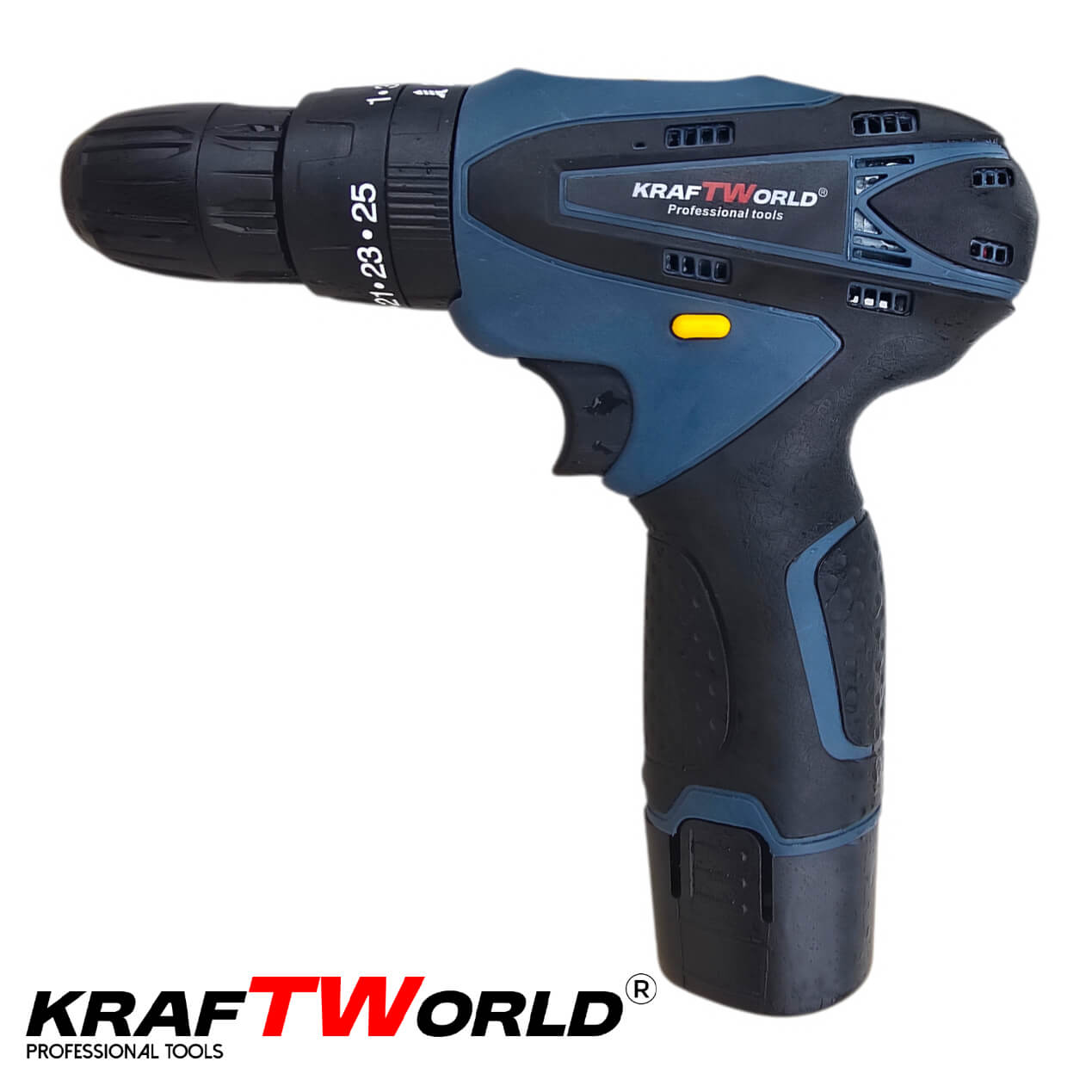 Комплект Винтоверт и Ъглошлайф 76мм KraftWorld 18V 2Ah АКУМУЛАТОРНИ ИНСТРУМЕНТИ Комплект Винтоверт и Ъглошлайф 76мм KraftWorld 18V 2Ah