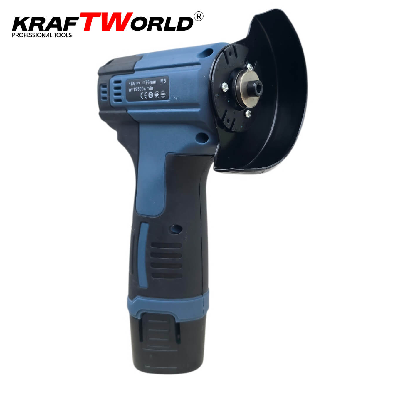 Комплект Винтоверт и Ъглошлайф 76мм KraftWorld 18V 2Ah АКУМУЛАТОРНИ ИНСТРУМЕНТИ Комплект Винтоверт и Ъглошлайф 76мм KraftWorld 18V 2Ah