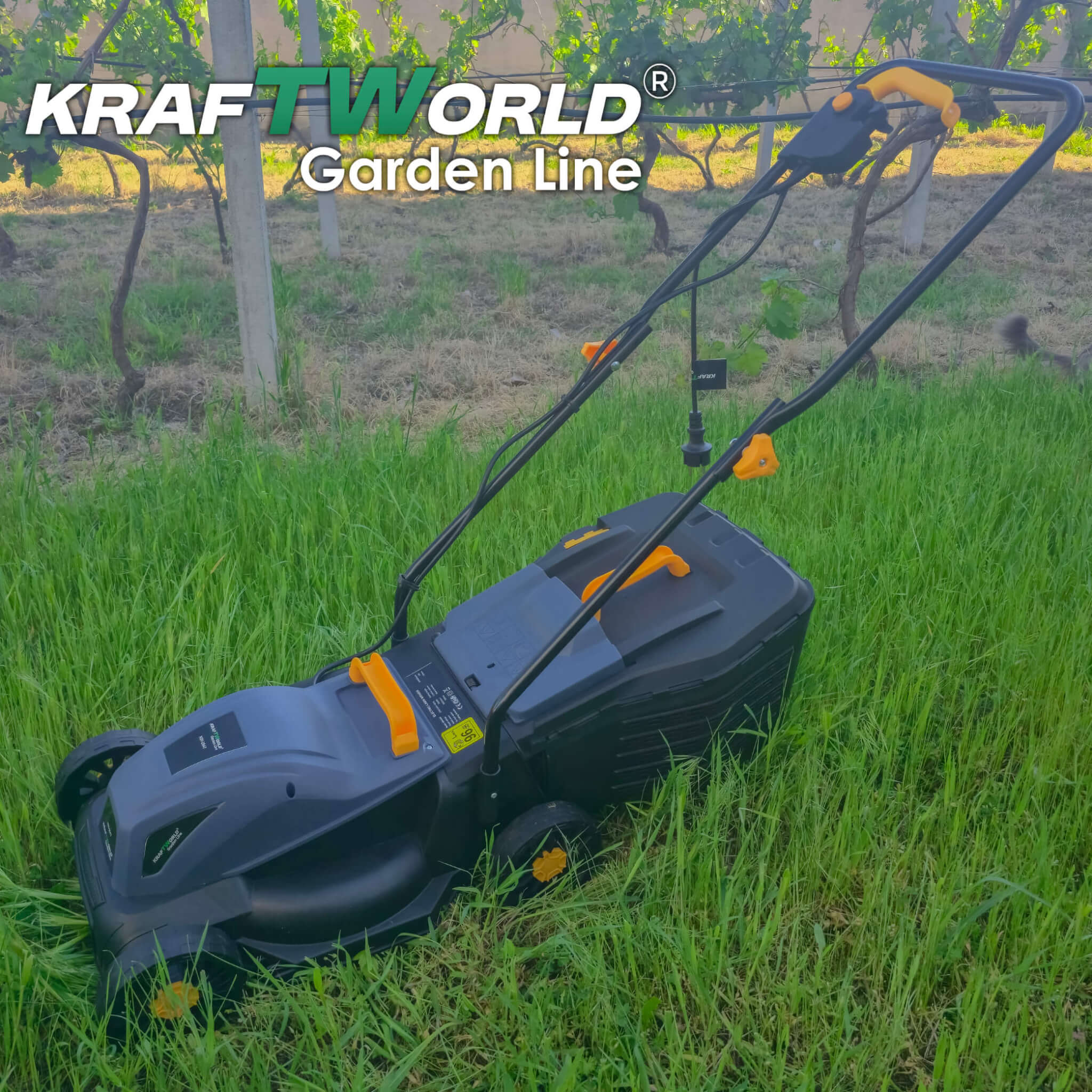 Електрическа Косачка KraftWorld Garden Line 1800W с Ширина 320мм Регулиране на Височината на Косене и 25L Кош ГРАДИНСКИ ИНСТРУМЕНТИ Електрическа Косачка KraftWorld Garden Line 1800W с Ширина 320мм Регулиране на Височината на Косене и 25L Кош
