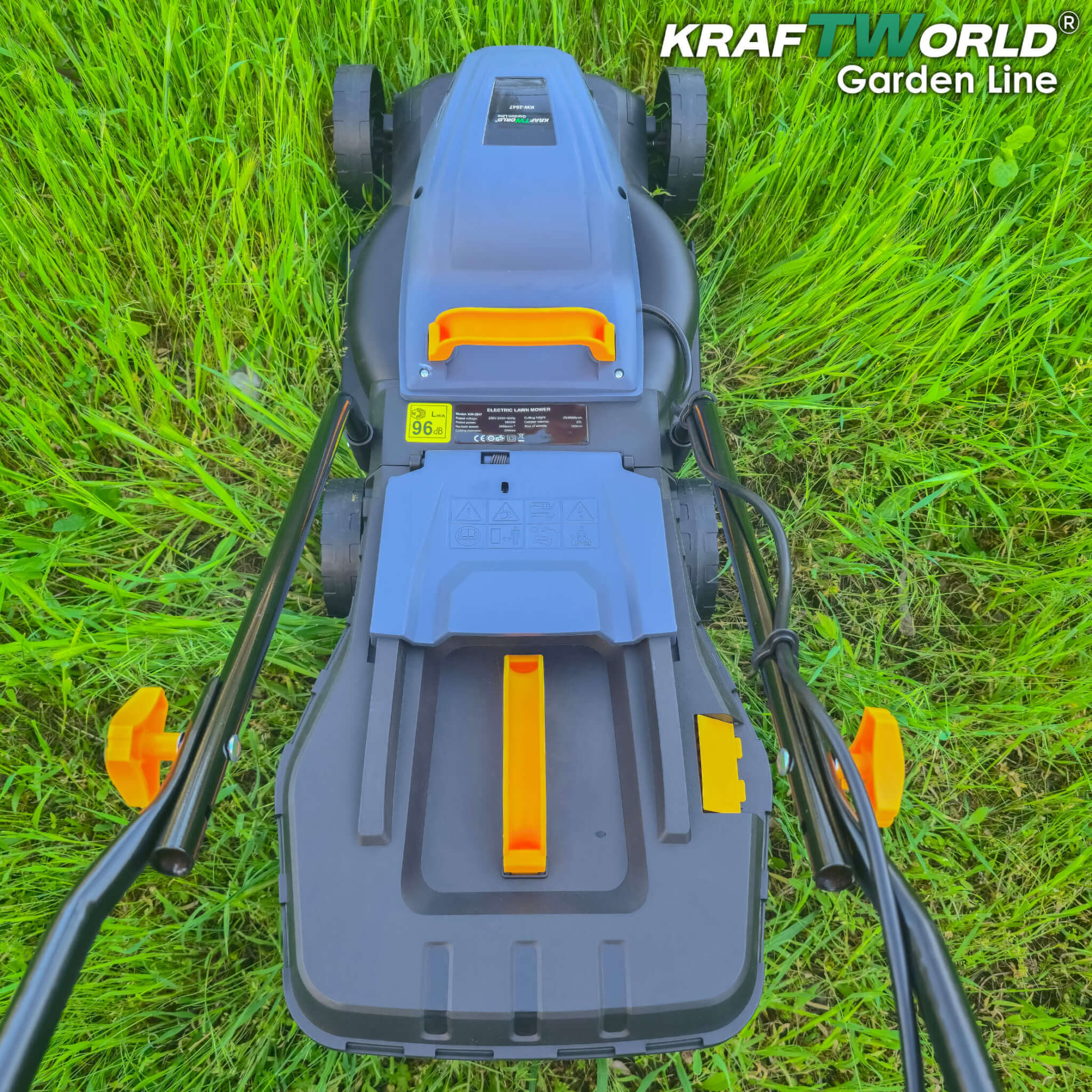 Електрическа Косачка KraftWorld Garden Line 1800W с Ширина 320мм Регулиране на Височината на Косене и 25L Кош ГРАДИНСКИ ИНСТРУМЕНТИ Електрическа Косачка KraftWorld Garden Line 1800W с Ширина 320мм Регулиране на Височината на Косене и 25L Кош