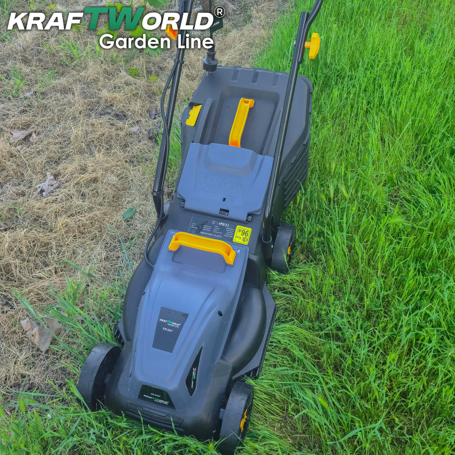 Електрическа Косачка KraftWorld Garden Line 1800W с Ширина 320мм Регулиране на Височината на Косене и 25L Кош ГРАДИНСКИ ИНСТРУМЕНТИ Електрическа Косачка KraftWorld Garden Line 1800W с Ширина 320мм Регулиране на Височината на Косене и 25L Кош
