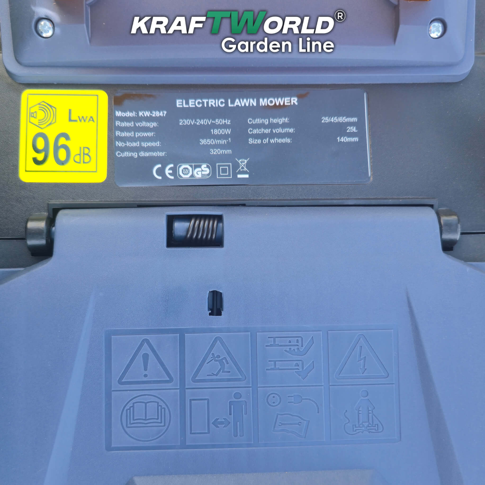 Електрическа Косачка KraftWorld Garden Line 1800W с Ширина 320мм Регулиране на Височината на Косене и 25L Кош ГРАДИНСКИ ИНСТРУМЕНТИ Електрическа Косачка KraftWorld Garden Line 1800W с Ширина 320мм Регулиране на Височината на Косене и 25L Кош