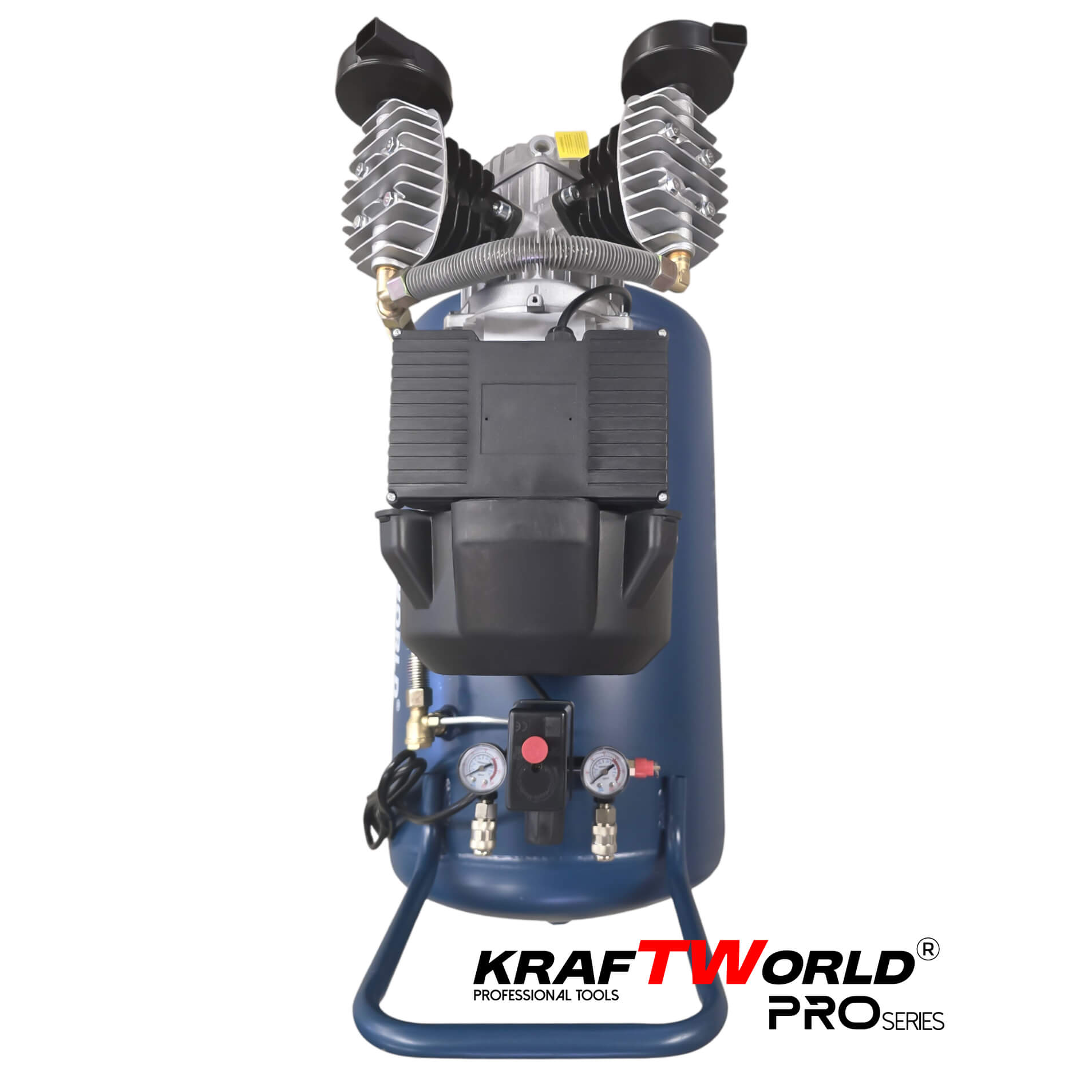 Маслен Компресор за въздух 100L KraftWorld с мощен 2200W мотор – 400 л/мин, 8 bar АВТО Маслен Компресор за въздух 100L KraftWorld с мощен 2200W мотор – 400 л/мин, 8 bar