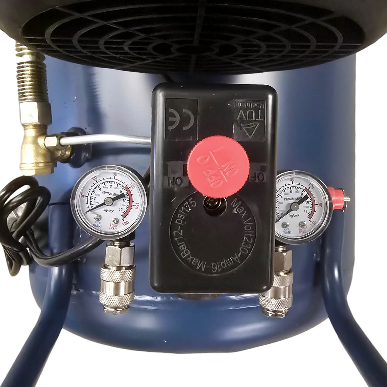 Маслен Компресор за въздух 100L KraftWorld с мощен 2200W мотор – 400 л/мин, 8 bar АВТО Маслен Компресор за въздух 100L KraftWorld с мощен 2200W мотор – 400 л/мин, 8 bar