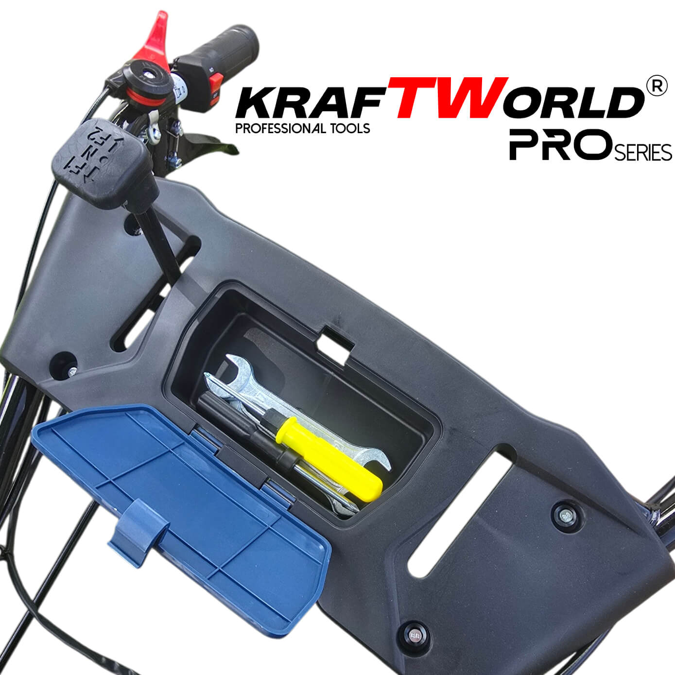 Бензинова мотофреза KraftWorld PRO Series 7.5HP 212cc, 2+1 скорости, 950мм ГРАДИНСКИ ИНСТРУМЕНТИ Бензинова мотофреза KraftWorld PRO Series 7.5HP 212cc, 2+1 скорости, 950мм