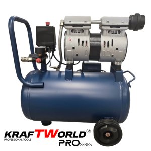 Безмаслен Бутален Компресор 25L KraftWorld PRO Series KW-2852 – 550W и 8 Bar