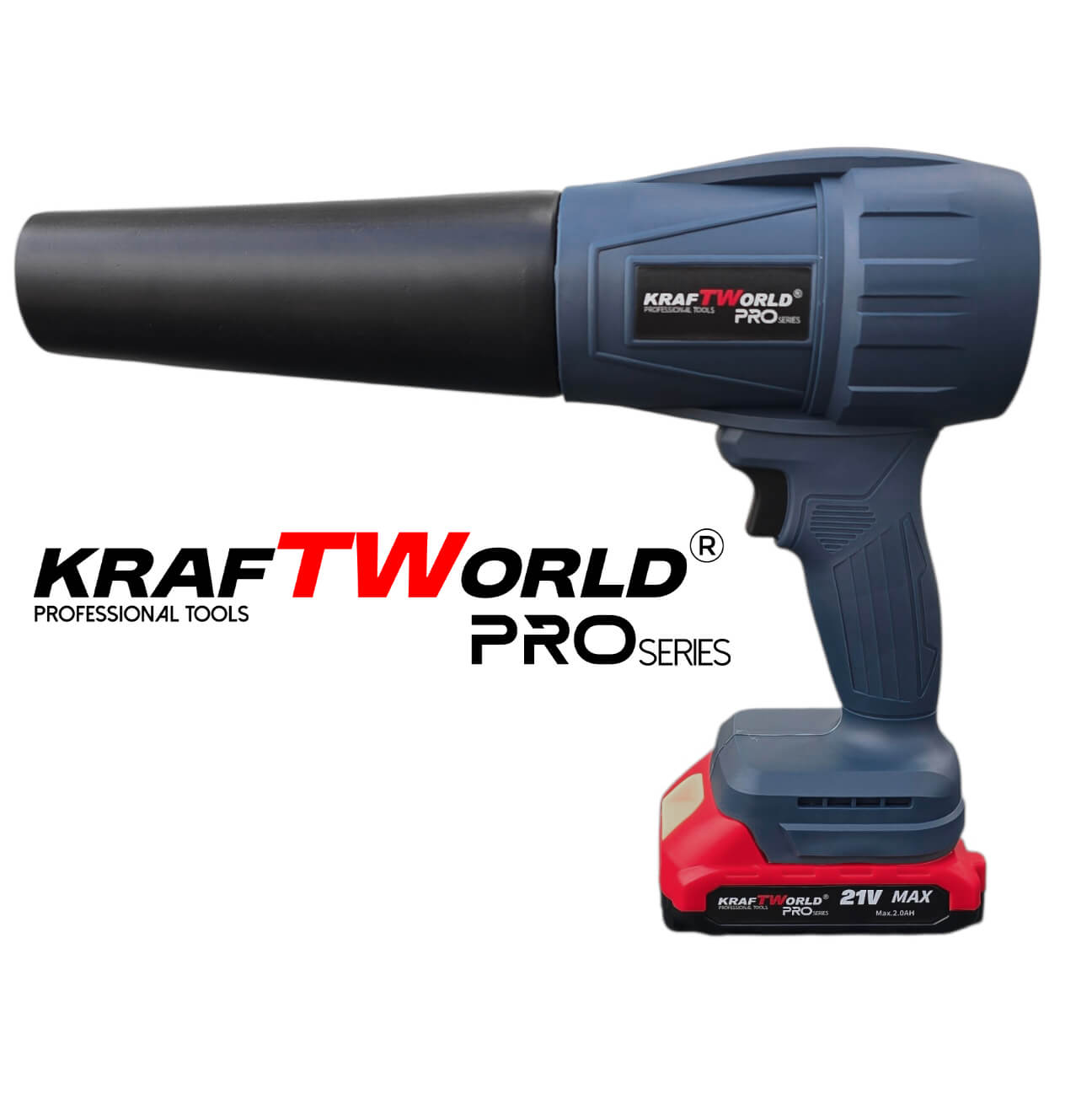 Акумулаторна Турбо Духалка KraftWorld PRO 21V с 3 Приставки и Батерия АКУМУЛАТОРНИ ИНСТРУМЕНТИ Акумулаторна Турбо Духалка KraftWorld PRO 21V с 3 Приставки и Батерия
