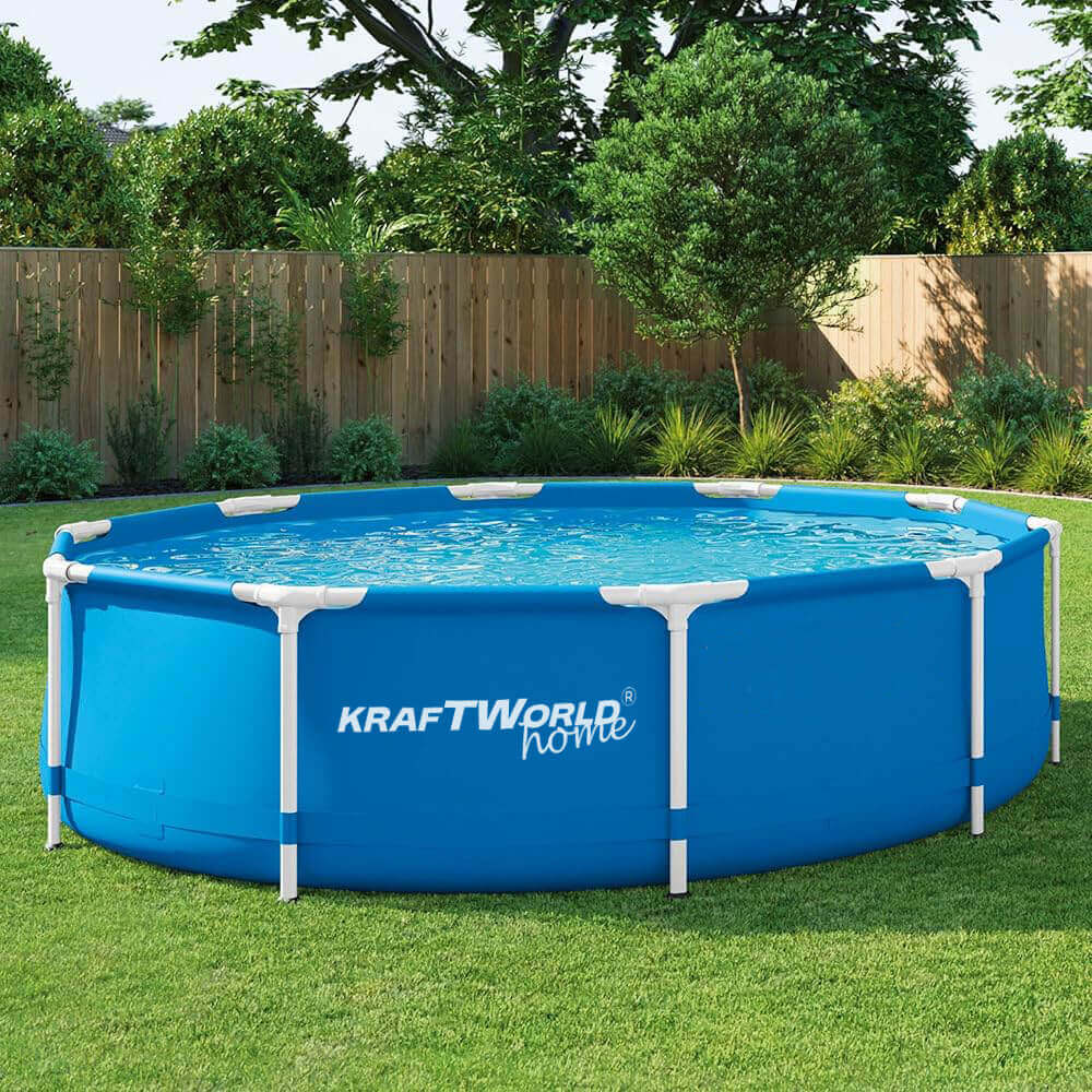 Кръгъл басейн KraftWorld SteelMax 305 см с филтърна помпа БАСЕЙНИ Кръгъл басейн KraftWorld SteelMax 305 см с филтърна помпа