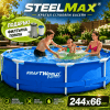Басейн KraftWorld SteelMax 244×66см с метална рамка + ПОДАРЪК филтърна помпа