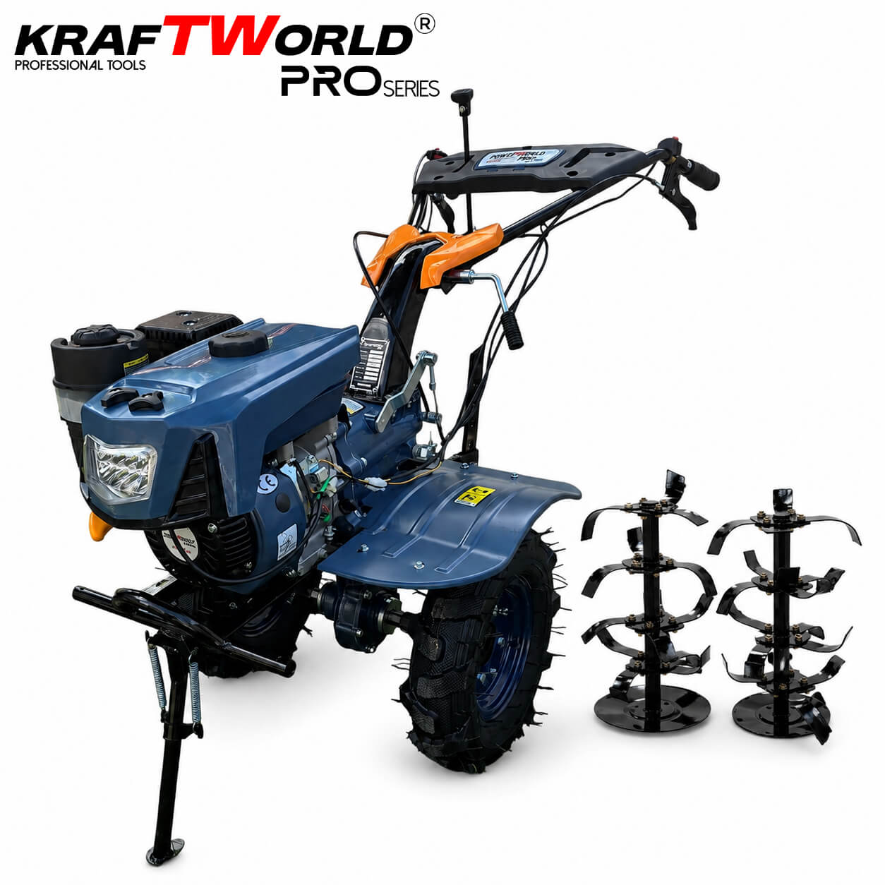 Бензинова мотофреза KraftWorld PRO Series 7.5HP 212cc, 2+1 скорости, 950мм ГРАДИНСКИ ИНСТРУМЕНТИ Бензинова мотофреза KraftWorld PRO Series 7.5HP 212cc, 2+1 скорости, 950мм