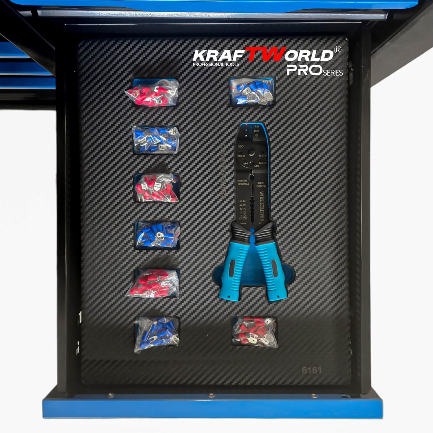Професионален XXL шкаф с инструменти KraftWorld PRO Series – 12 чекмеджета, 501 части, Soft Close АВТО Професионален XXL шкаф с инструменти KraftWorld PRO Series – 12 чекмеджета, 501 части, Soft Close