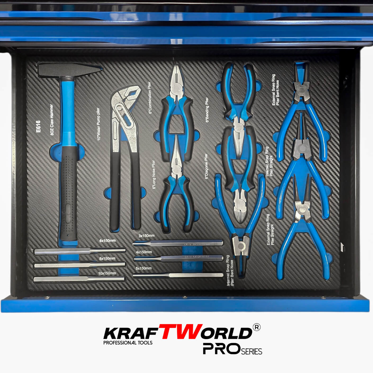 Професионален XXL шкаф с инструменти KraftWorld PRO Series – 12 чекмеджета, 501 части, Soft Close АВТО Професионален XXL шкаф с инструменти KraftWorld PRO Series – 12 чекмеджета, 501 части, Soft Close