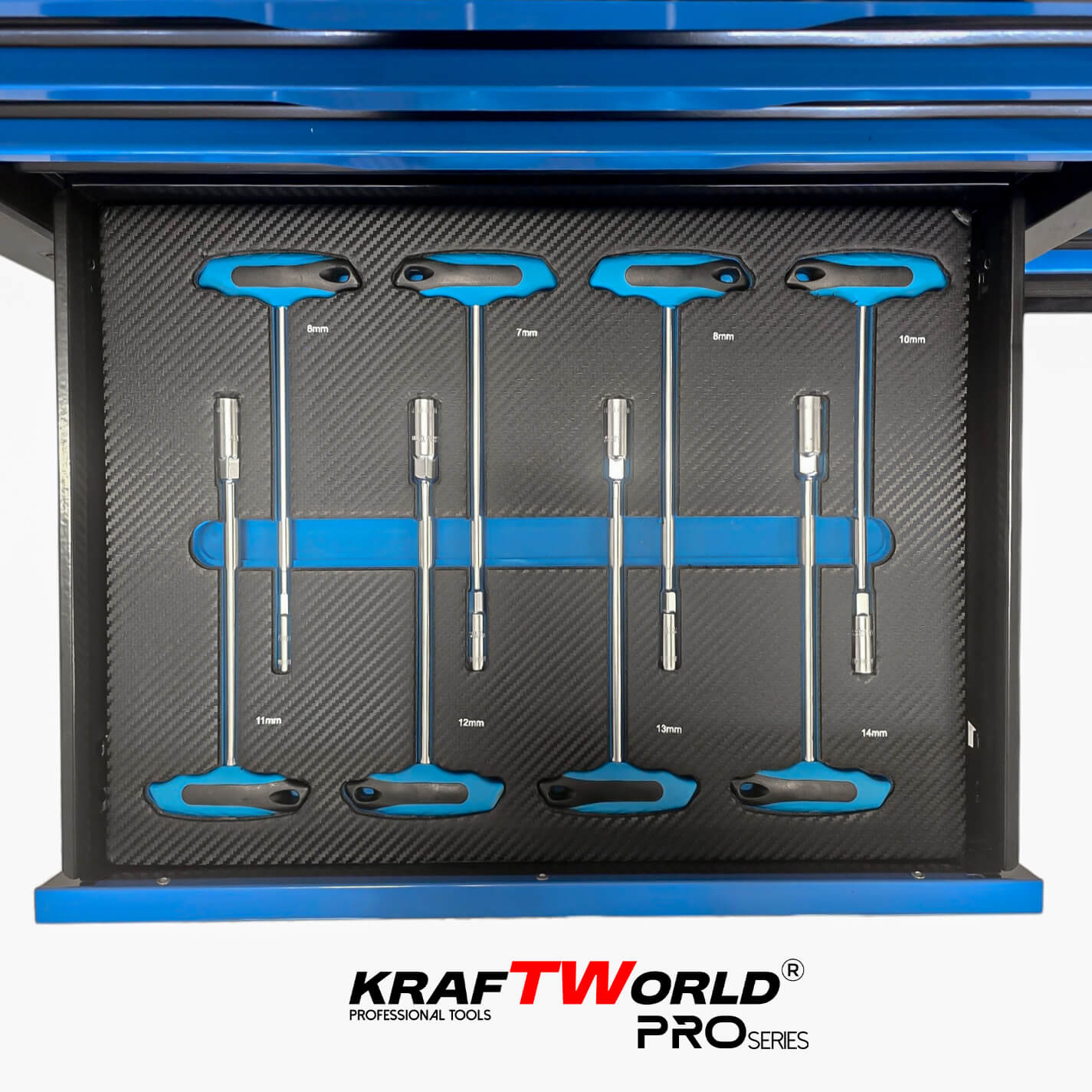 Професионален XXL шкаф с инструменти KraftWorld PRO Series – 12 чекмеджета, 501 части, Soft Close АВТО Професионален XXL шкаф с инструменти KraftWorld PRO Series – 12 чекмеджета, 501 части, Soft Close