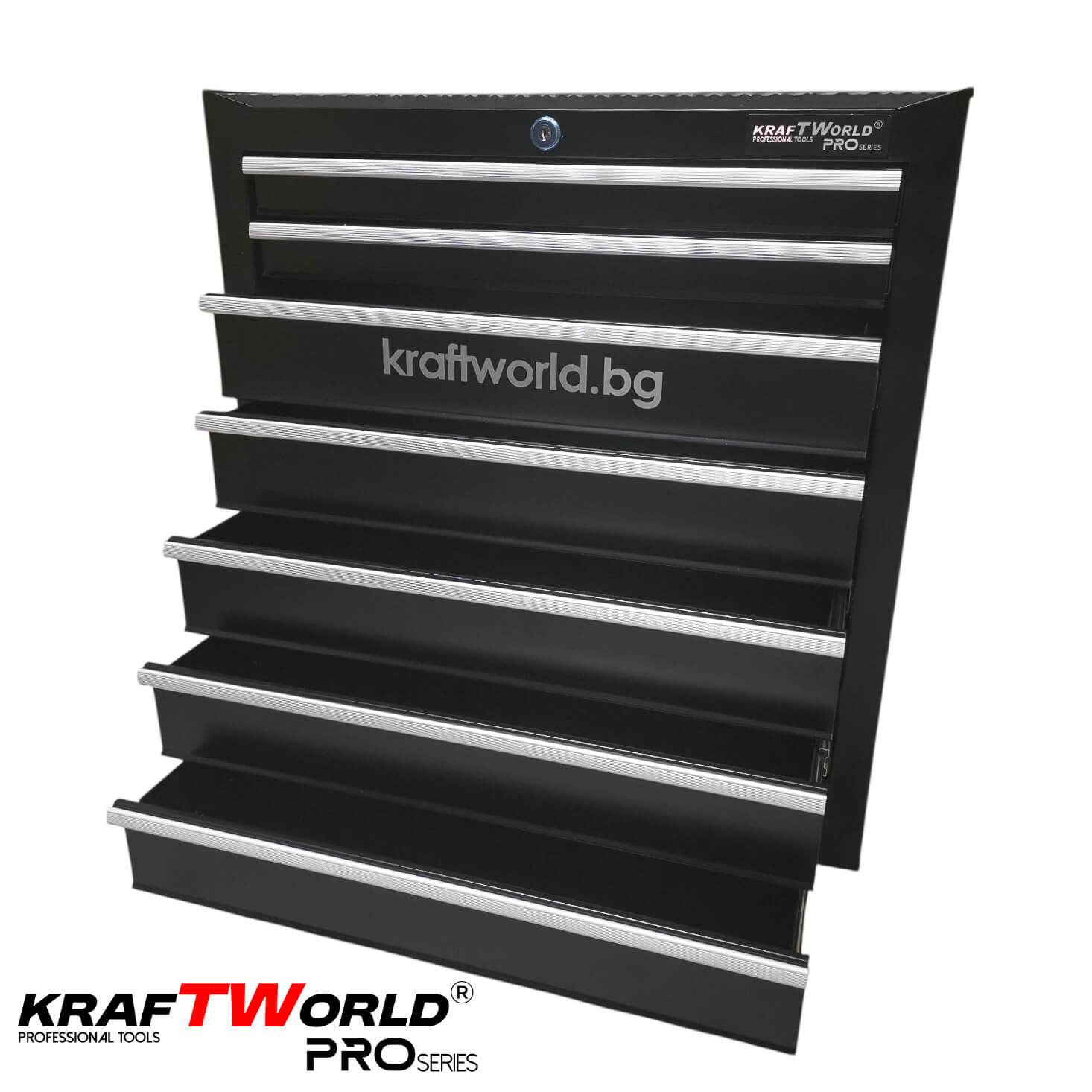 Професионална Количка за Инструменти KraftWorld – 7 Чекмеджета, Централно Заключване АВТО Професионална Количка за Инструменти KraftWorld – 7 Чекмеджета, Централно Заключване