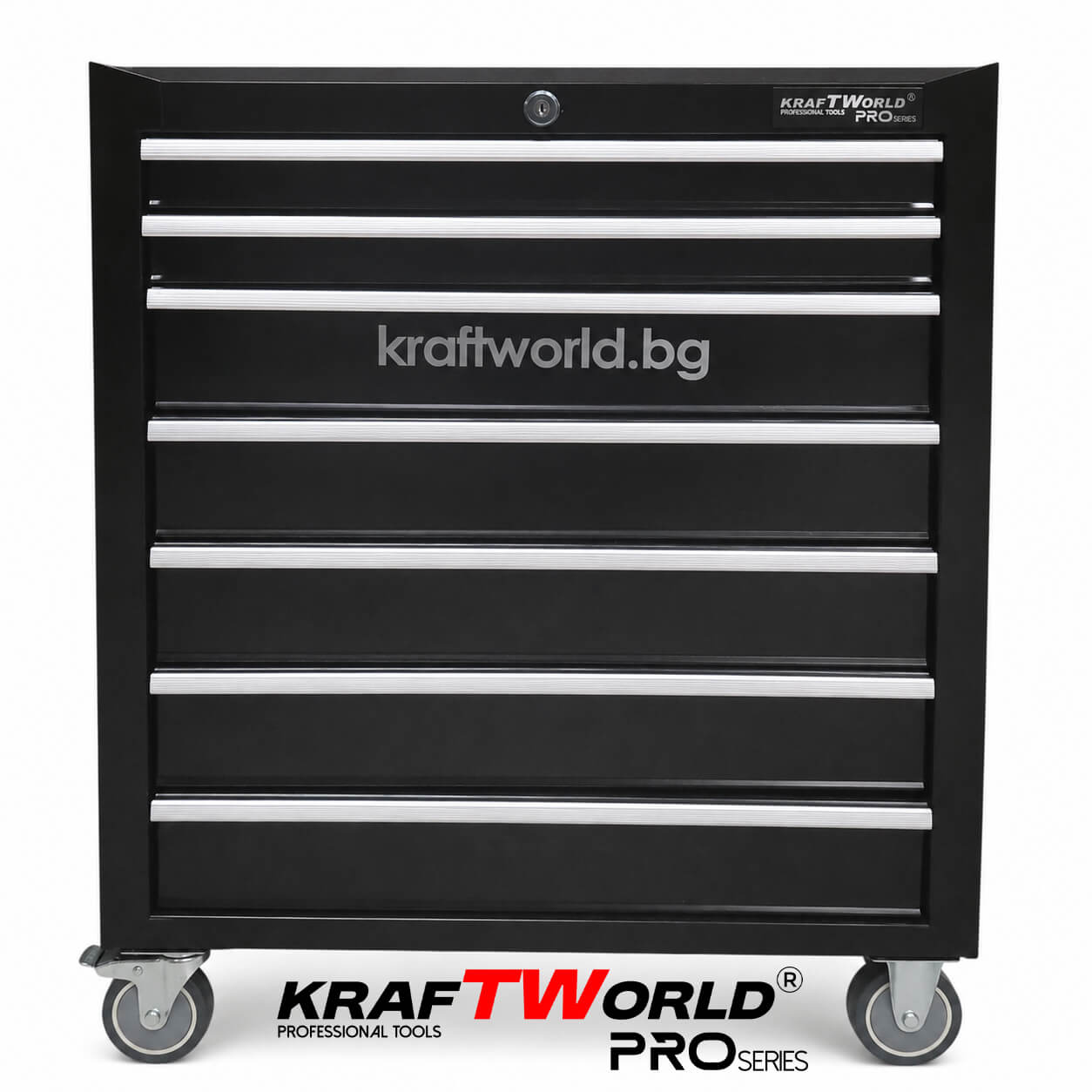 Професионална Количка за Инструменти KraftWorld – 7 Чекмеджета, Централно Заключване АВТО Професионална Количка за Инструменти KraftWorld – 7 Чекмеджета, Централно Заключване