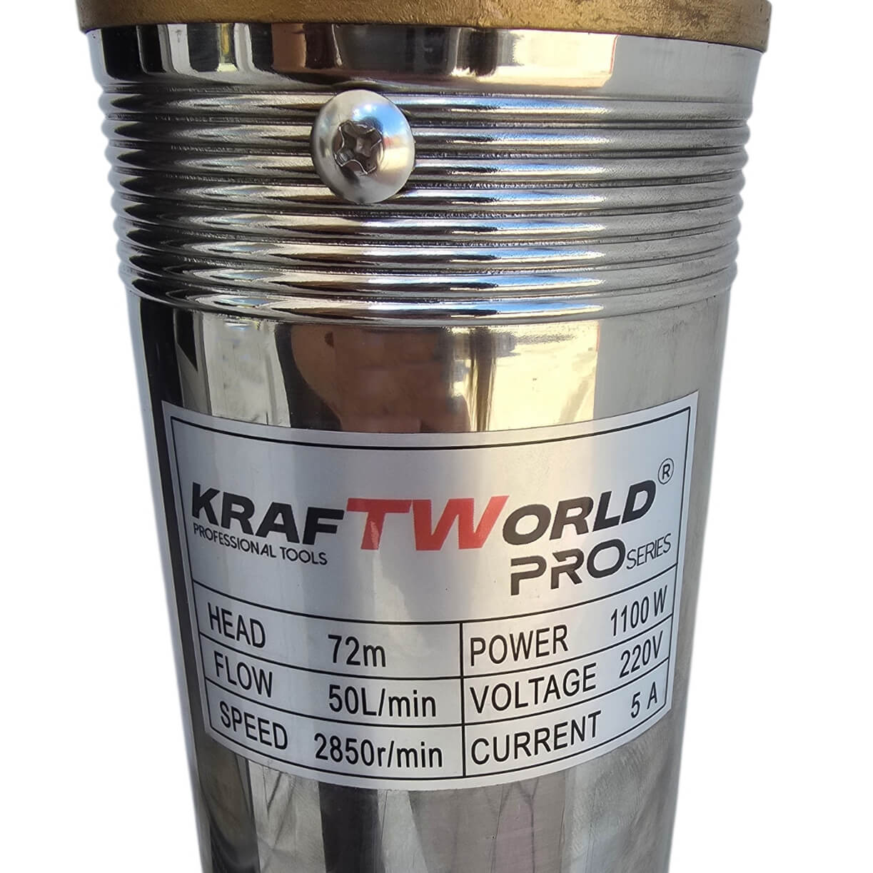 Сондажна Помпа KraftWorld PRO 1100W, 72м и 50L/min с Турбинна Система ДВОР И ГРАДИНА Сондажна Помпа KraftWorld PRO 1100W, 72м и 50L/min с Турбинна Система