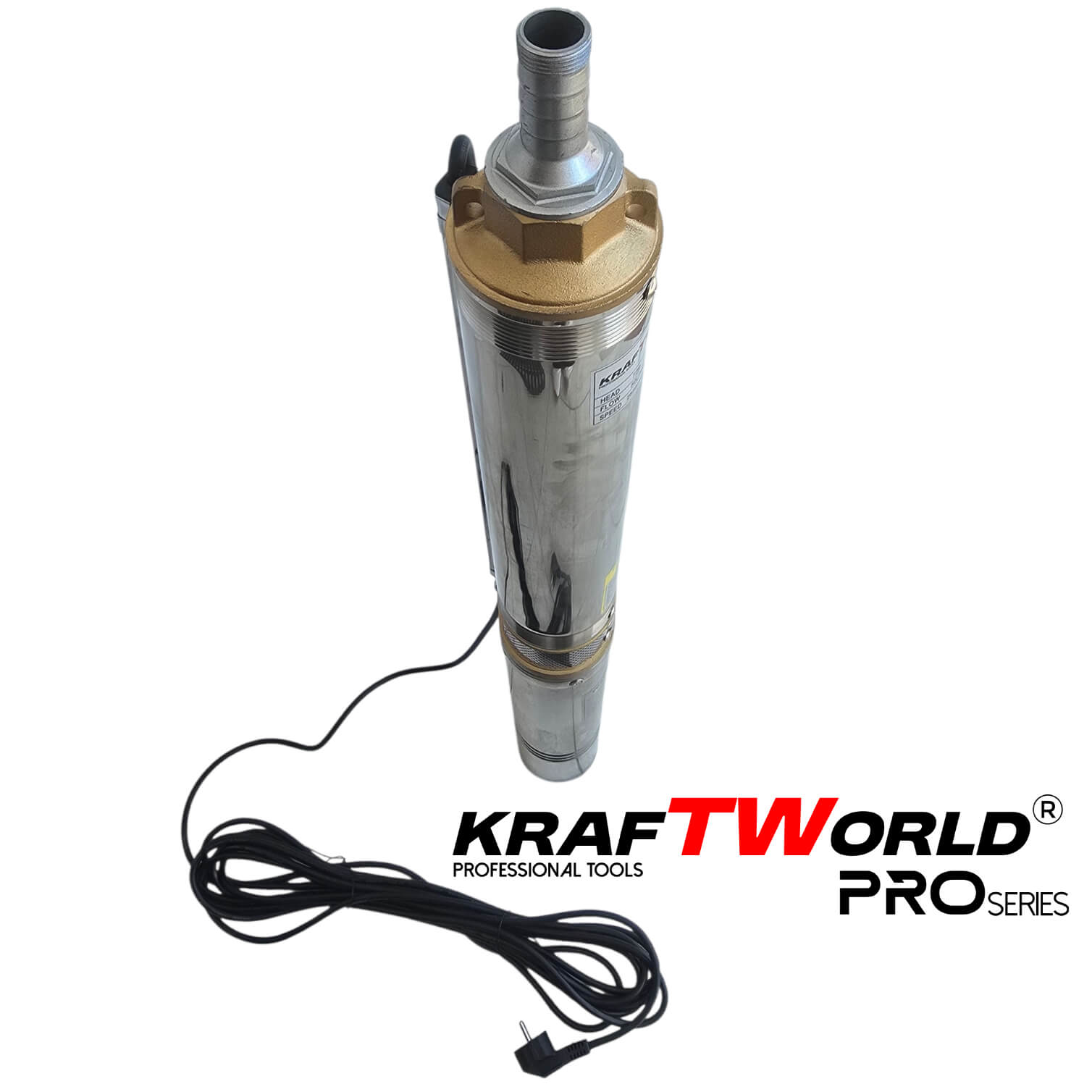 Сондажна Помпа KraftWorld PRO 1100W, 72м и 50L/min с Турбинна Система ДВОР И ГРАДИНА Сондажна Помпа KraftWorld PRO 1100W, 72м и 50L/min с Турбинна Система
