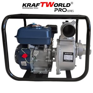 Четиритактова Бензинова Водна Помпа 2″ KraftWorld KW-2834, 7.5HP, 36m³/h, 196cc